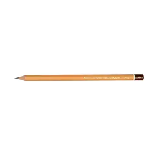 Zīmuļa serdes KOH-I-NOOR 1500 7B — 2,5 mm, 12 gab., sešstūra dzeltena korpusa, garums 175 mm