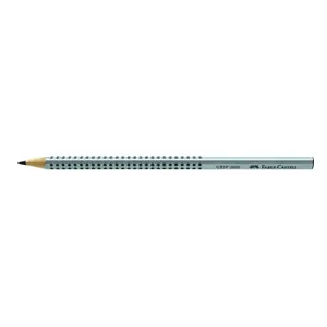 Zīmuli komplekts Faber-Castell Grip 2001 2B — 12 gab., cietība 2B, melni/pelēki