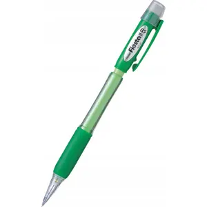 Mākslīgais zīmulis PENTEL AX125, zaļš — metāla korpuss, pogas vadība, piemērots 0,5 mm minei