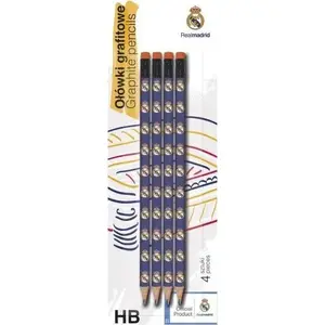 Trīsstūrveida zīmulis ar dzēšamo Astra HB, komplekts 4 gab. — modelis 329984