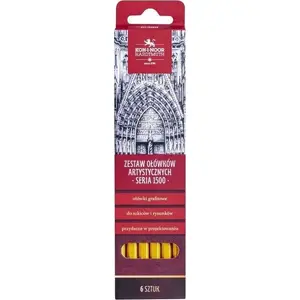 Graphite Drawing Pencil Set KOH-I-NOOR series 1500 — 6 pieces