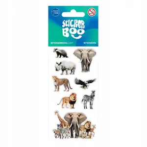 Uzlīme Sticker BOO 'Savvaļas dzīvnieki' 66×126 cm pašlīmējošs dekoratīvs plēvs PBH120/1800