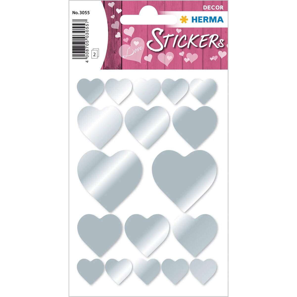 Dekoratīvas papīra sirds uzlīmes Herma Hearts