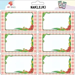 Labels for Preserves and Spices Dodo — Vegetables set