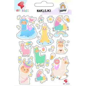 Children's stickers Dodo — Wesołe lamy (playful llama designs)