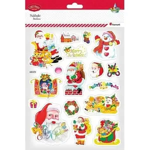 TEKA Raised Christmas Stickers set, 17 pieces — decorative adhesive ornaments for holiday crafts