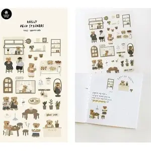 Decorative Sticker Pack susy card Susy Card Naklejki ozdobne Misiowa Kawiarnia 621745