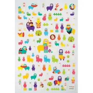 Mini sticker sheet Itsy bitsy Lamy by Kolorowe Baloniki — decorative mini stickers, model 323031
