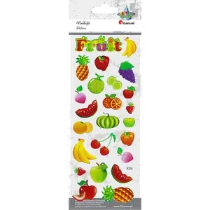 Soft 3D Fruit Stickers Titanum set of 24 — decorative adhesive decals