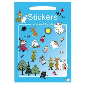 Sticker set Barbo Toys Moomin — decorative stickers, multicolour, 180 pieces, 4 sheets