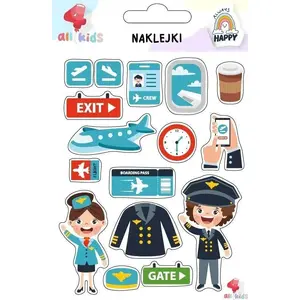 Stickers for children Dodo — 'At the Airport' themed sticker set