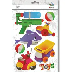 Soft 3D Stickers Titanum toys mix, set of 8 – decorative soft embossed stickers