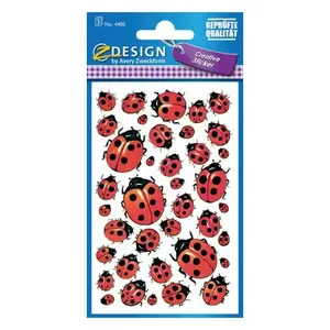 Dekoratīvās uzlīmes Avery Zweckform 4400 — papīrs, melns/sarkans, pastāvīgs līme, 76 × 120 mm, 114 gab.