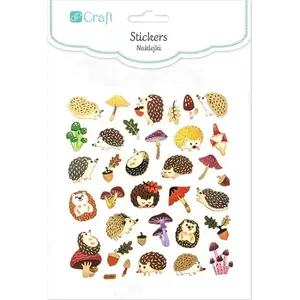 Sticker set DP Craft DALP5066 — hedgehog designs, 34 pieces