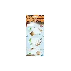 Sticker set HENRY Rakieta — 12 pieces, decorative paper stickers for notebooks and crafts