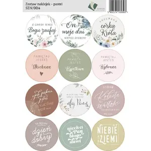 Sticker set Szaron Zestaw naklejek - pastel by Szaron, model 467889