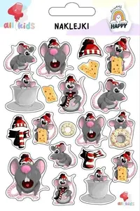 Children's Stickers Dodo Myszy – sheet of mouse-themed stickers for kids