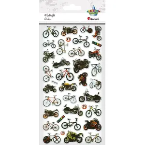 Sticker set Titanum 36-piece raised decals for motorcycles and bicycles