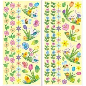 BREWIS Naklejki wiosenne Pop-Up — decorative spring pop-up stickers set