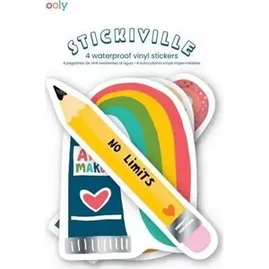 Waterproof Stickers Ooly Kreatywny Artysta — decorative sheet set for crafts and labeling