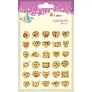 Paper 3D Nail Stickers Titanum Hearts and Polka Dots Mix, 30 pcs