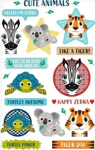 HERLITZ decorative sticker Multicolour, 80 x 125 mm, 3 sheets, FSC certified