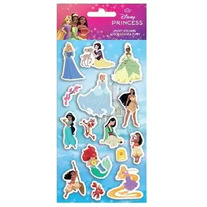 Pulio raised stickers Princess — decorative self-adhesive 3D embellishments for crafts and nails