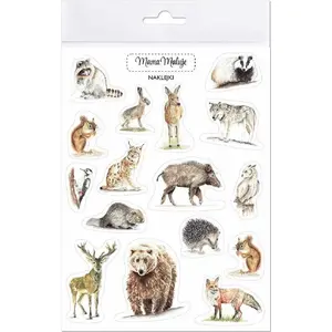 Sticker set Mama Maluje ‘Naklejki Zwierzęta leśne’ — Mama Maluje, model 508901, decorative animal forest stickers