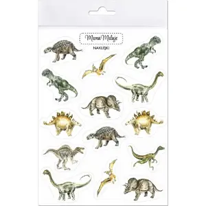 Sticker set Mama Maluje - Dinozaury, decorative stickers for crafts and kids, MPN 508893