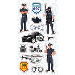 Stickers set RANOK Ranok Naklejki Policjanci — themed police stickers, model 447023
