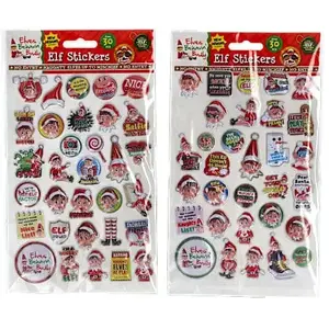 Sticker set Usorteret Puffy Elf Stickers 30 pcs, 2 assorted designs