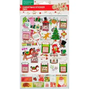 Craft with Fun decorative stickers set CF OZDOBA BN NAKLEJKI 3MIX 17x29 cm pack