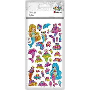 Titanum decorative raised stickers mix — siren and costume designs (assorted)