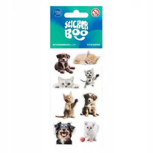 Wall sticker Sticker BOO 'Naklej Zwierzeta Dom' decorative decal 66×126 cm