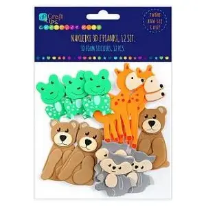 Foam 3D Stickers DP Craft WIKR-973219 — Forest Animals, Decorative Foam Adhesive Embellishments