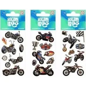 Sticker BOO motorcycle decal kit STK NAK248 — vinyl stickers 66×180 mm (set)