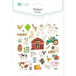 Sticker set DP Craft DALP5065 — farm themed, 32 pieces