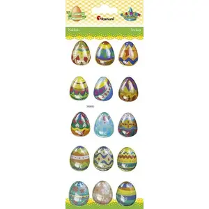 Titanum Decorative Raised Stickers for Easter Eggs 15 pcs