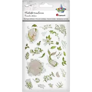 Transfer stickers Dalprint — green, set of 2 sheets, adhesive transfer decals