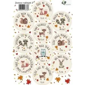 Sticker set Szaron Zestaw naklejek - zwierzątka by Szaron, model 429646, assorted animal stickers