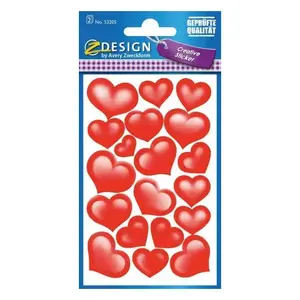 Decorative paper stickers Avery Zweckform 53205 — multicolour, permanent adhesive, 76×120 mm, 38 pcs