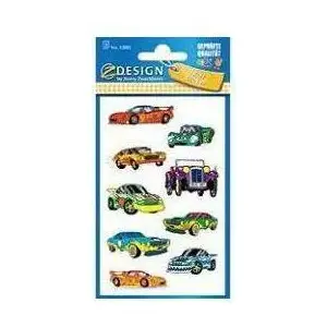 Paper stickers Avery Zweckform 106809 — vehicle-themed decorative labels, sheet set