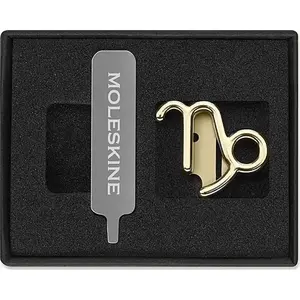 Pin badge Moleskine zodiac Capricorn gold tone, Moleskine MS-856071