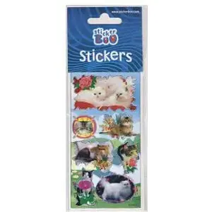 Sticker sheet STARPAK 237280 — decorative cat stickers, assorted designs