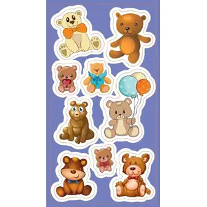 Sticker set RANOK Ranok Naklejki Misiaczki — decorative stickers by RANOK, model 291920