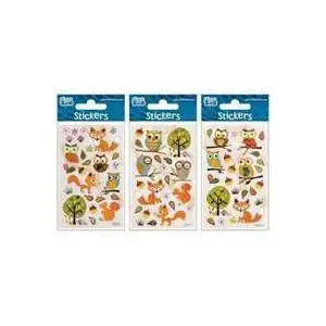 Sticker BOO decorative silver owl stickers pack model 246508
