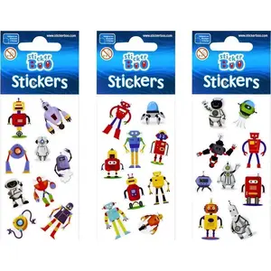 Sticker BOO wall sticker sheet 66×180 cm — Roboty design, removable self-adhesive decal