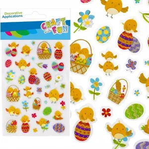 Craft with Fun paper stickers set 'Naklej Wn Kurczacz' — 34 pieces, model CFSW36