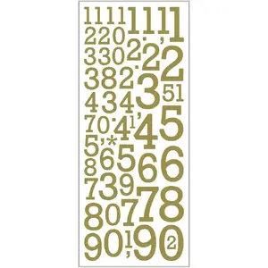 Decorative sticker Creativ Company 29155 — Gold/White, 102×275×1 mm, 1 sheet