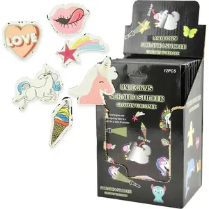 Glow-in-the-Dark Scratch-Off Stickers TEKA 606155 — Unicorns decorative stickers